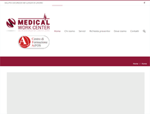 Tablet Screenshot of medicalworkcenter.it